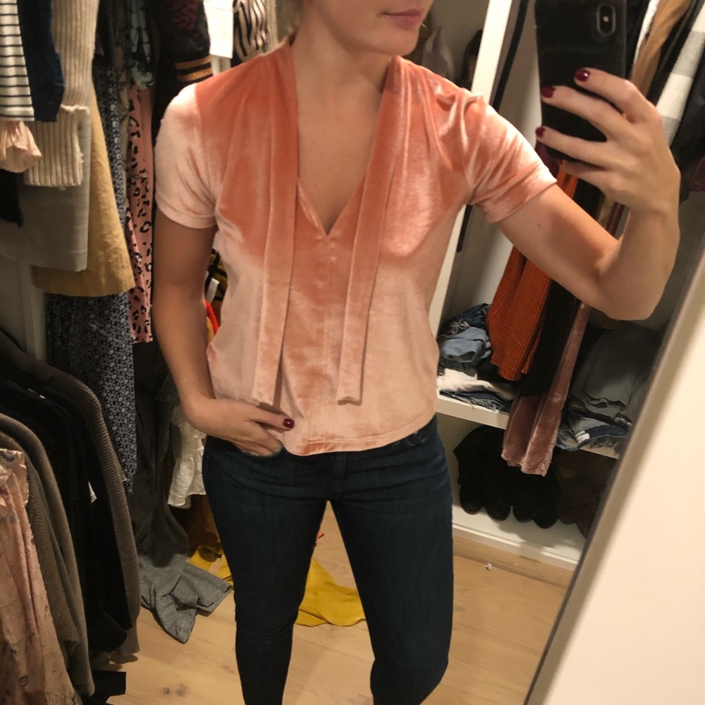 Madewell Velvet Blouse